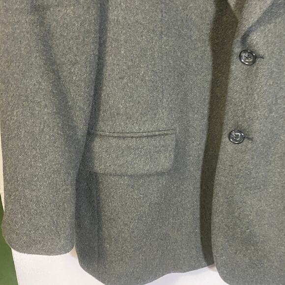 Stanley Blacker Dark Olive Green 100% Camel Hair Sportscoat Jacket SZ XL/42 ** - Picture 4 of 15